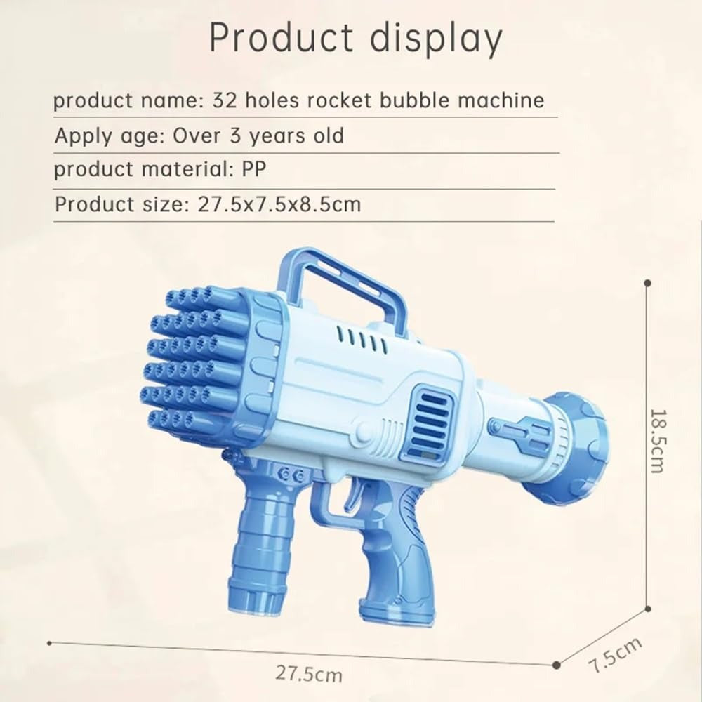 Ultimate Bubble Blast 32 Hole Bubble Gun Kit